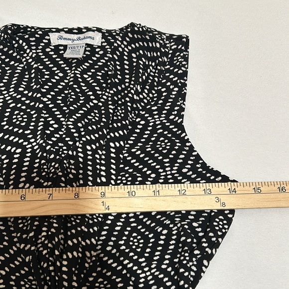TOMMY BAHAMA CALDERA CANYON MAXI DRESS WOMEN SIZE XXS BLACK SLEEVELESS - Picture 9 of 12